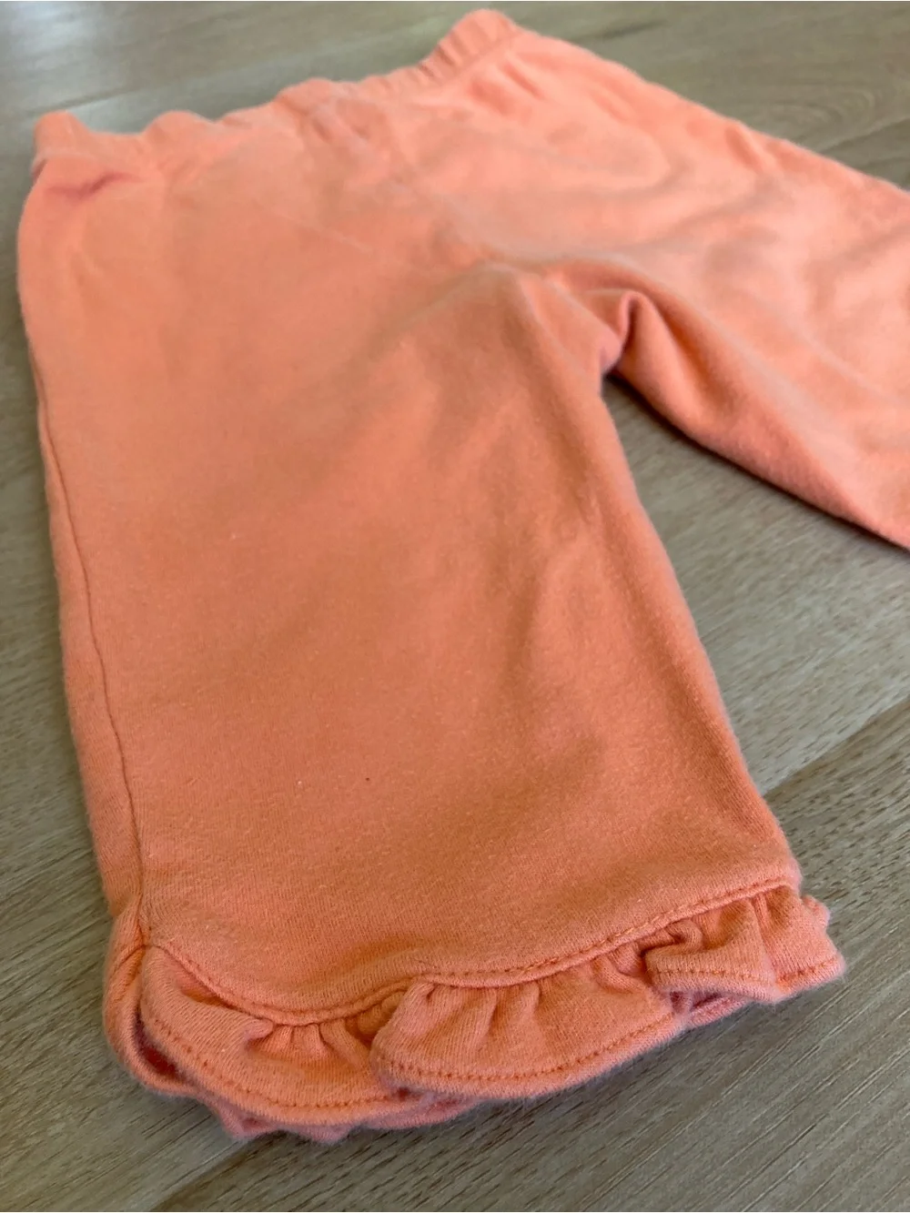Carter's Y2K Orange Ruffle Hem Pants